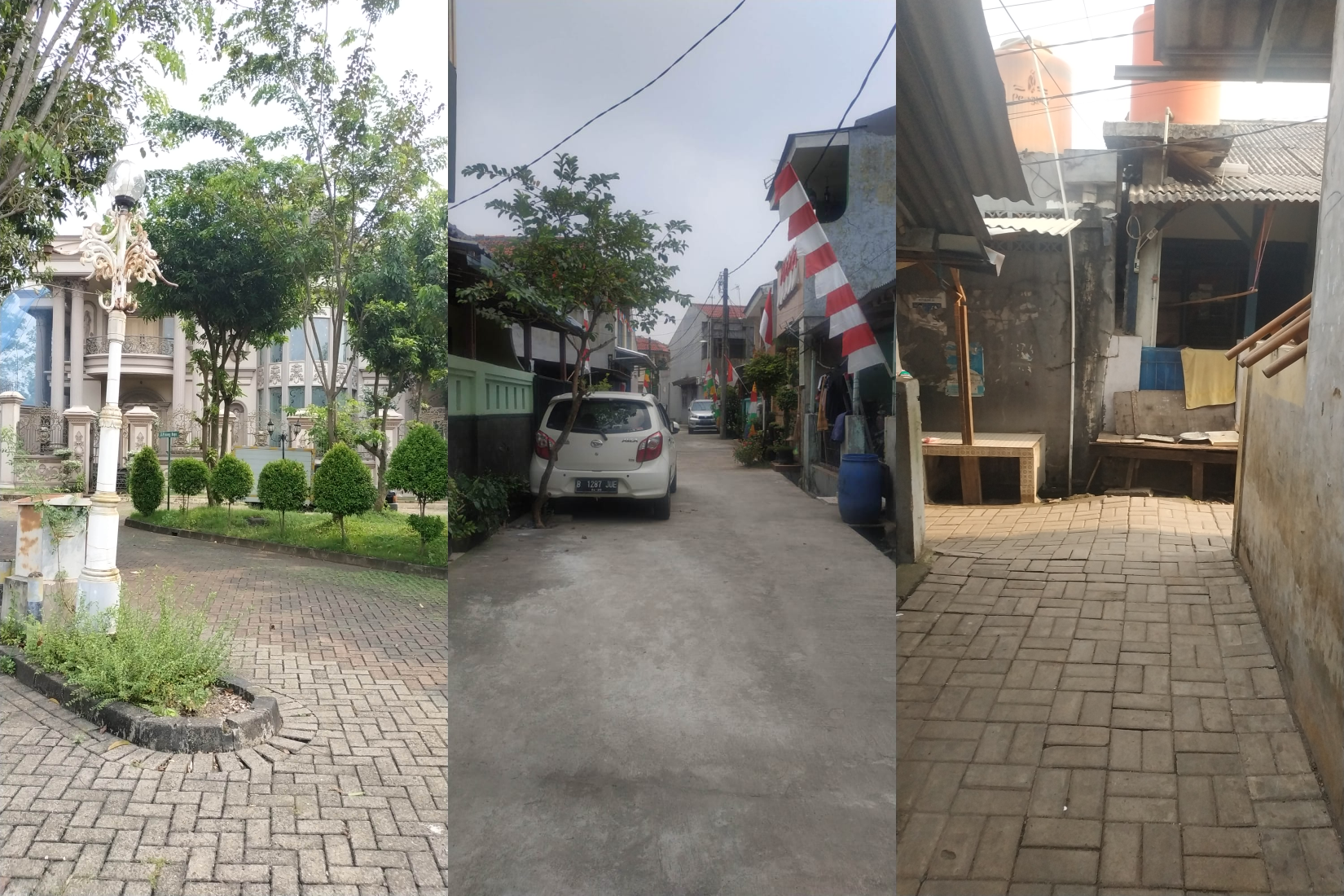 Hasil observasi lapangan tiga jenis perumahan di kelurahan Bencongan
